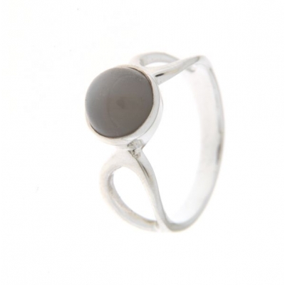 Moonstone, grey Ring model R9-030